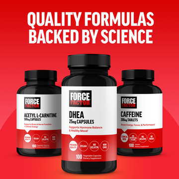 DHEA Dehydroepiandrosterone 25mg Force Factor | Megapump Ireland UK